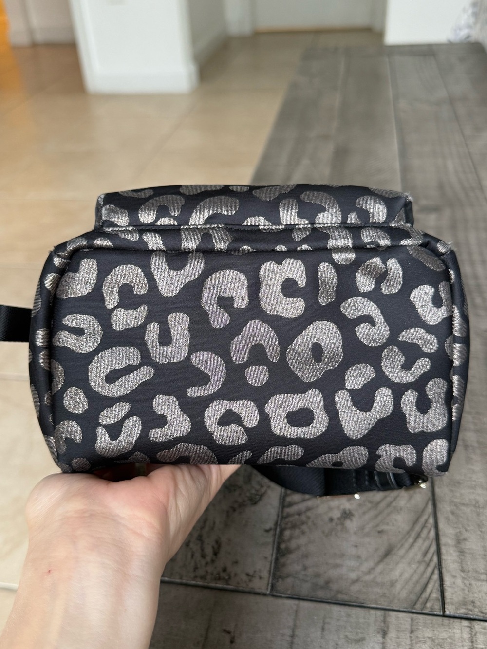 Kate Spade Chelsea Little Better Nylon Mini Leopard Print Backpack - Picture 4 of 9